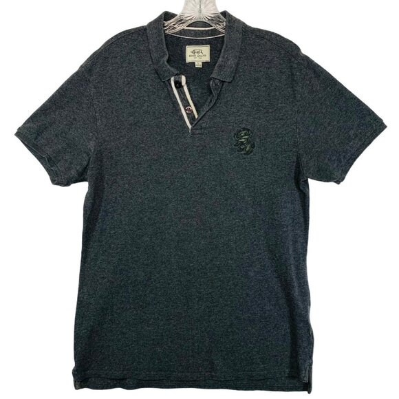 Ecko Unltd Mens Pique Rugby Polo Shirt Size L Short Sleeve Rhino - Picture 1 of 7